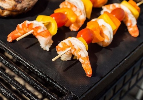 CookArt 4 BBQ Grill Spritzmatte Wiederverwendbar Backen Antihaft Ofen Gas Mates Grills - Bild 6 von 7