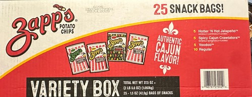 Zapp’s New Orleans Kettle-Style Potato Chips Variety Pack 25 Count! - Picture 3 of 3