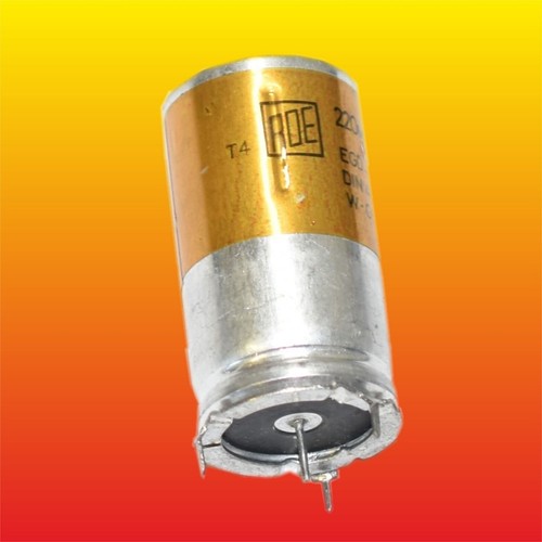 220 uF 250 V ROE DIN-41253 ROEDERSTEIN GERMANY ELEKTROLYT AUDIO KONDENSATOR - Bild 1 von 4