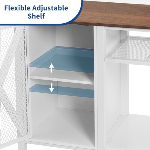Heavy Duty Metal Aquarium Stand W/ Power Outlets Organized Storage 55-75 Gallons - Picture 5 of 7