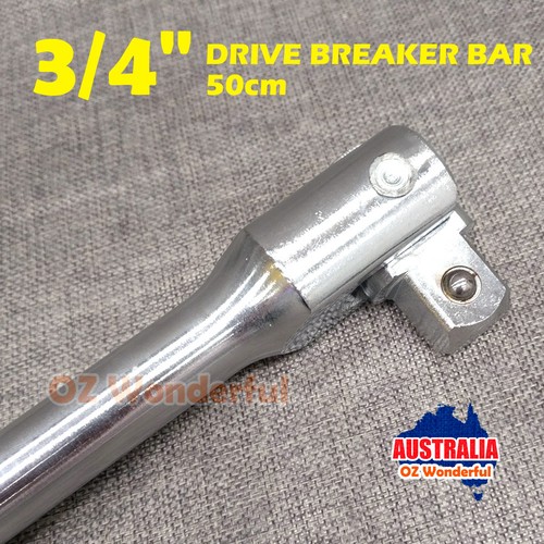 3/4 DR Drive 19" length wrench socket spanner BREAKER BAR 50cm chrome vanadium - Picture 2 of 4