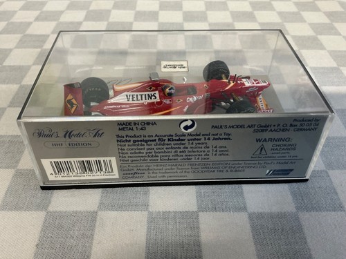 1/43 MINICHAMPS F1 WILLIAMS MECACHROME FW 20 H.H.FRENTZEN 1998 - Picture 2 of 11