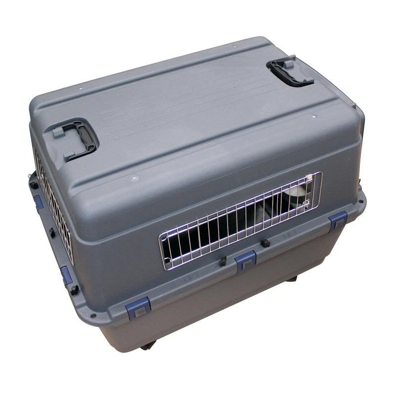 XL Stabile Hunde Transportbox Transportbox 100.0 x 67.0 x 75.0 cm Hunde Box Grau - Bild 3 von 4