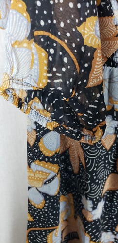 Daniel Rainn Kleid Medium Mehrfarbig Blumen Mini Gefüttert Stretchy Waist Whimsygoth - Bild 5 von 6