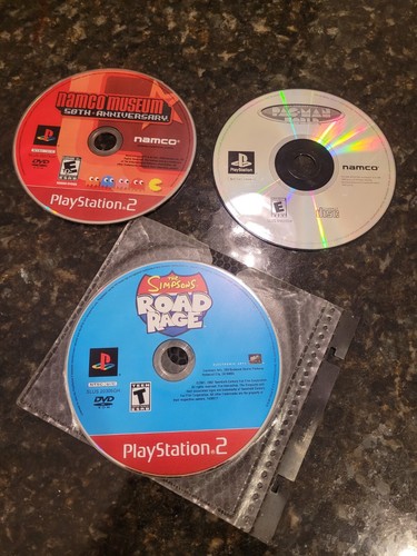 The Simpsons: Road Rage (Sony PlayStation 2) PS2 Disc Only Plus Bamco Museum  - Afbeelding 1 van 4
