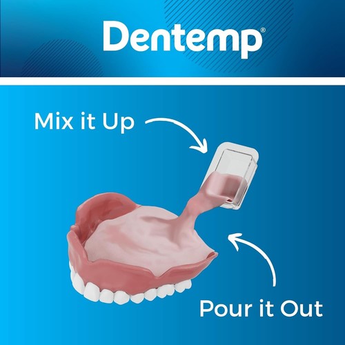 Dentemp Reline-it Denture Reliner For Upper & Lower Zinc Free 2 ct (Pack of 2) - Picture 6 of 7