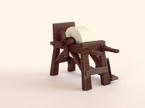 AFILADOR MEDIEVAL HERRERO MERCADO IMPRESIÓN 3D FIGURA PLAYMOBIL NO INCLUIDA - Imagen 5 de 5