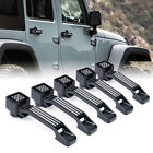 Exterior Outer Door Handles Flag Set for 2007-2018 Jeep Wrangler Jk 4 Door