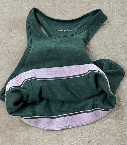Outdoor Voices Sports Bra Women's size XS Green EUC - Picture 3 of 7