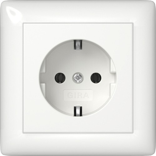 Gira System 55 Reinweiß glänzend Steckdose Wippe Schalter Taster Rahmen UP - Bild 7 von 77