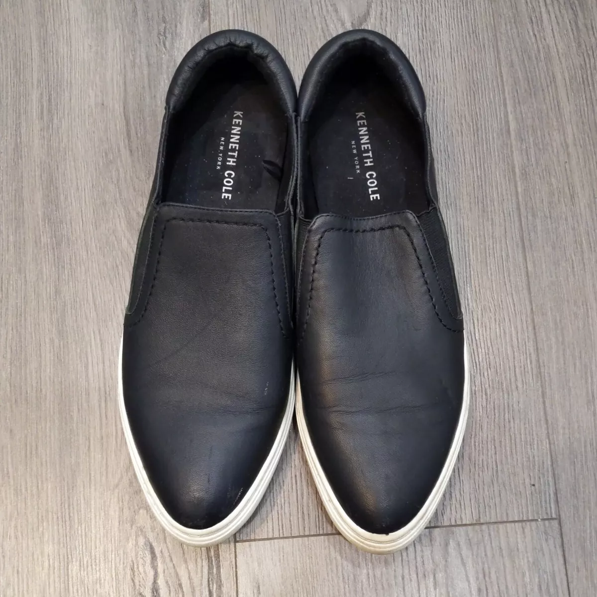 Kenneth Cole New York Women Mariel Leather Upper Sneakers Sz 10