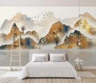 3D Yellow Mountain 3013 Wallpaper Mural Paper Wall Print Indoor Murals CA Coco