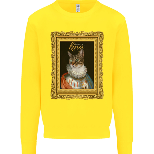 The One True Cat King Funny Kids Sweatshirt Jumper - Picture 77 of 92
