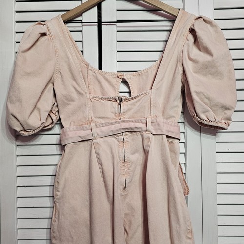 Asos • Denim "Drama" Pink Jumpsuit Women's Size 8 - Picture 6 of 12