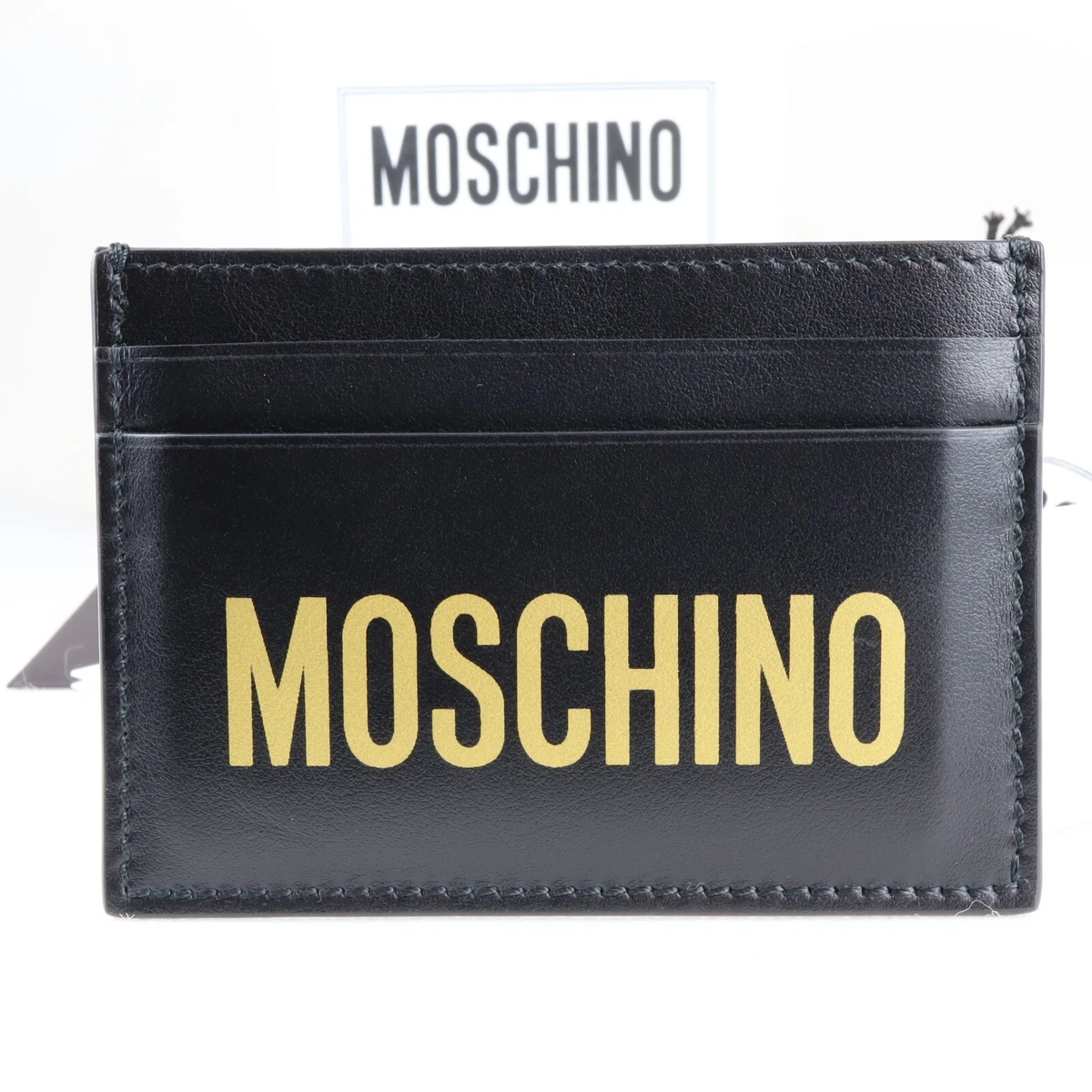 Logo-Print Leather Cardholder