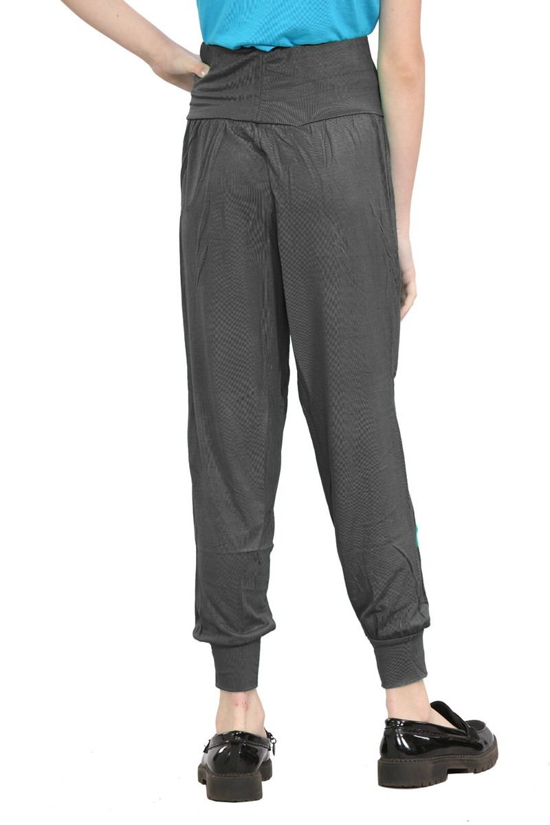 FASHIONISM Pantaloni Da Donna Ali Baba 3/4 Hareem Da Donna, Tinta Unita - Foto 9