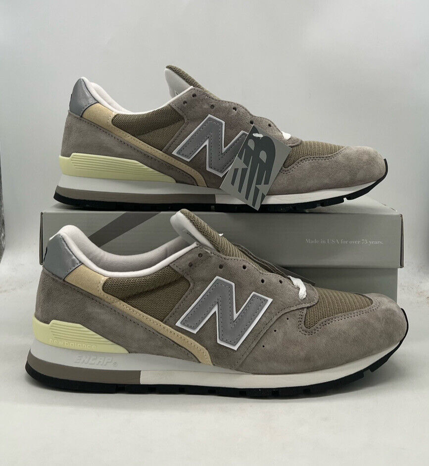 New Balance Made in USA 996 Core Grey White Sneakers U996GR Mens Size - Picture 4 of 8