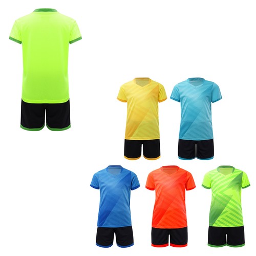 Kids Boys Outfits Suit Uniform Children Sports Set Drawstring Tracksuit Soccer - Picture 3 of 53