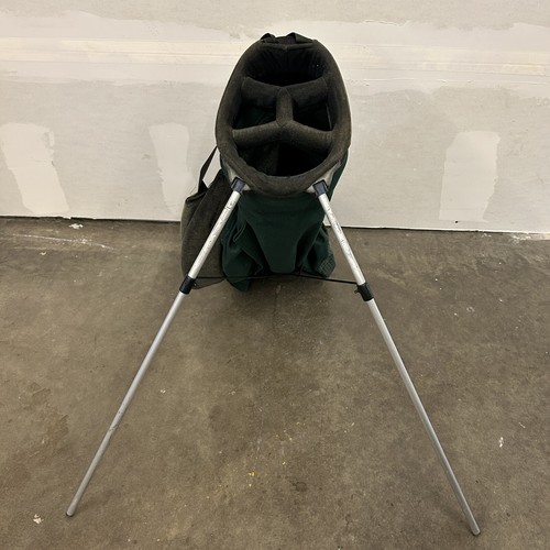 Vintage PING Bag Hoofer Single Strap 4 Felt-Divider Green Golf Stand Bag - Picture 3 of 11