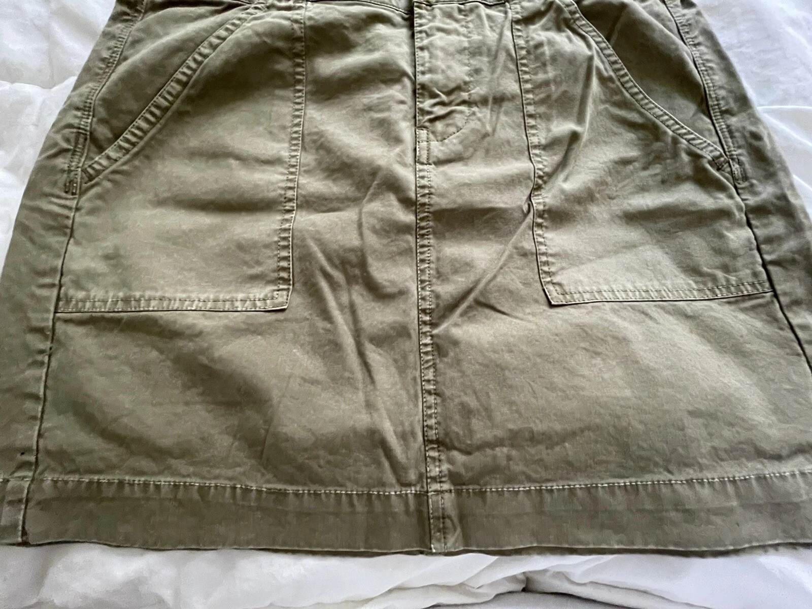 NWT MADEWELL 1937 WALKER MINI SKIRT COTTON IN SAFARI KHAKI SIZE 2
