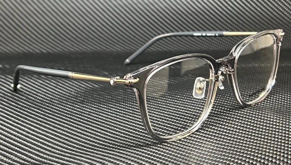 Gafas Mont Blanc MB0247OK 005 gris transparente para hombre 54 mm Foto 2 de 4