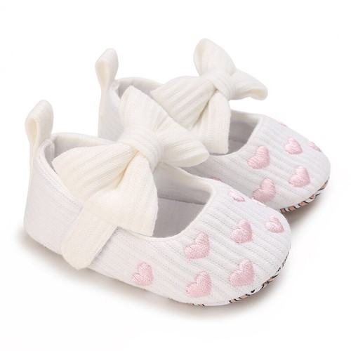 Newborn Baby Girl Pram Shoe Infant Kids Princess Bow Dress Shoe Doll Outfit 0-18 - Picture 10 of 15