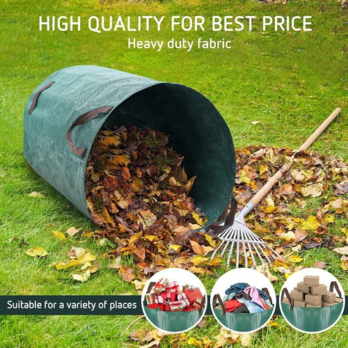 Gartenabfallsack Gartensack Gartentasche Laubsack Rasensack 272-500 Liter 4Stk - Bild 3 von 12