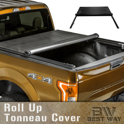 Lock Roll Up Soft Tonneau Cover For 2007-2021 Toyota Tundra 5.5ft