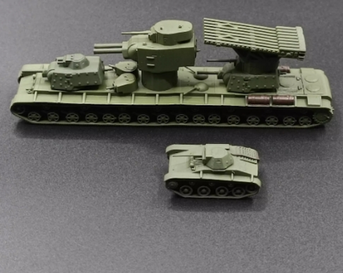 Kit de impresión 3D modelo tanque Land Cruiser Stalin Orchestra Stalin Super Tank 1/144KV-6### - Imagen 3 de 5