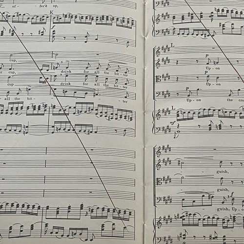 Antique 1912 The Passion of Our Lord According To Matthew Bach Music Piano - Picture 6 of 8
