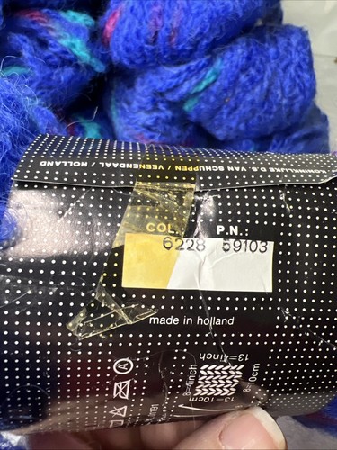 14 Skeins scheepjeswol La Paz Wool Yarn Holland 6228 59103 Discontinued Blue - Picture 7 of 10