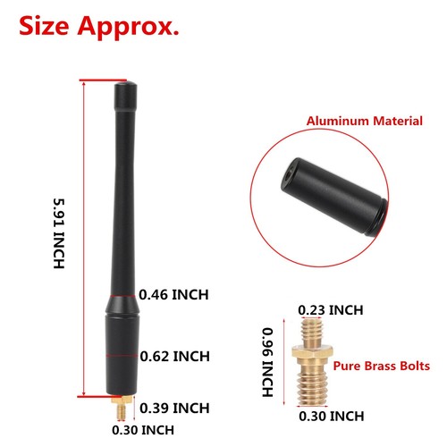 Antena todoterreno corta de 6 pulgadas para Jeep Gladiator JT repuestos 2020-2024 - Imagen 4 de 13