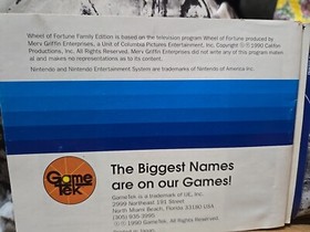 NES Wheel Of Fortune Family Edition Manual Instruction Booklet ONLY 