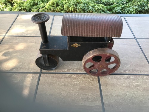 Antique 1920s Pressed Steel Steamroller Toy - Picture 5 of 8