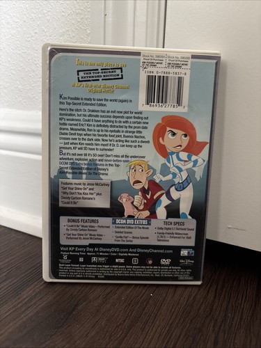 Kim Possible Movie: So the Drama The Top-Secret Extended Edition Dvd Tested Y2K - Picture 3 of 7