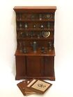 Franklin Mint Colonial American Pewter Miniature Collection Hutch (Incomplete)