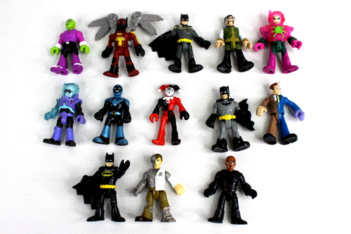 Fisher Price Imaginext DC Comics (13) Figure Lot Blue Beetle Batman Harley Quinn - Picture 1 of 16