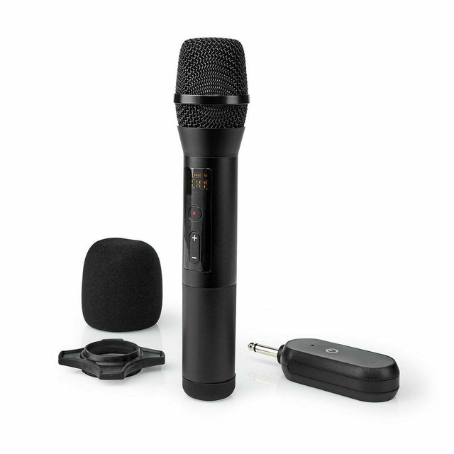 Wireless DJ Microphone Mic 6.35mm Receiver Handheld Karaoke Mixer PA Church Wireless DJ Microphone Mic 6.35mm Receiver Handheld Karaoke Mixer PA Church