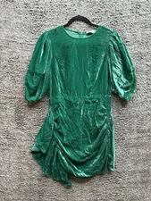RHODE Pia Puff Sleeve Dress Size 4 in Green