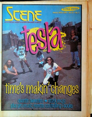 Scene Magazine Cleveland Scene Magazine January 18 1996 Tesla Quentin Tarantino Stuck ...
