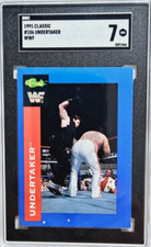 1991 Classic WWF #106 Undertaker Rookie Card RC SGC 7 NM