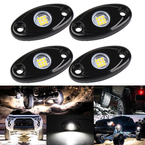 8/4 LED Rock Light for Jeep Off-Road Underglow Foot Wheel Well Lights Truck ATV - Picture 17 of 20