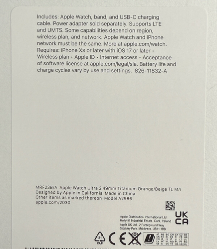 Apple Watch Ultra 2 49mm Titanium Trail - 3 straps - Very Good Condition w Box - Picture 18 of 18