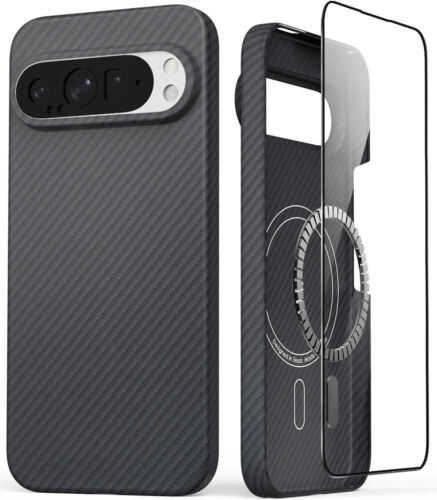 Original Magsafe Case Aramid Carbon Fiber Magnetic Cover F Google Pixel 9 Pro XL - Picture 16 of 23