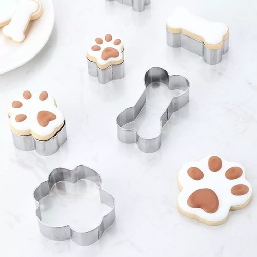 4 Stück/Set Hundeknochen Form Keks Kuchen Ausstecher Form Form - Bild 4 von 11