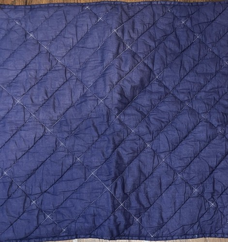 Pottery Barn Kids Full/Queen Organic Cotton Quilt Euro Shams Navy Blue Revesible - Bild 2 von 14