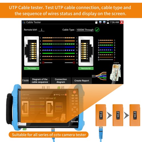 RSRTENG Netzwerkkabeltester Remote Kits Nr. 1 bis 5 oder Nr. 6 bis 10 für RJ45 Cat5 - Bild 8 von 17