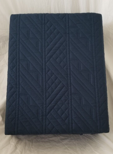Ralph Lauren Oakfield Navy King Quilted Coverlet $570 NIP - Picture 10 of 14