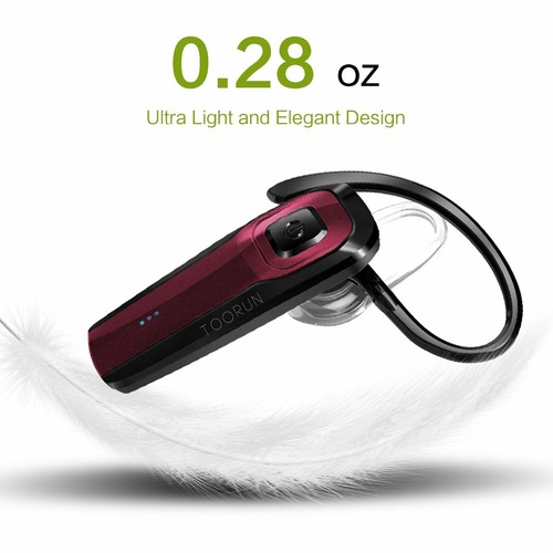 TOORUN M26 RED Steel Waterproof Bluetooth Headset with OEM JABRA CAR CHARGER - Picture 8 of 9