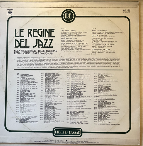 LE REGINE OF JAZZ - Ella Fitzgerald/Billie Holiday/Lena Horne/Sara Vaughan - Bild 2 von 3